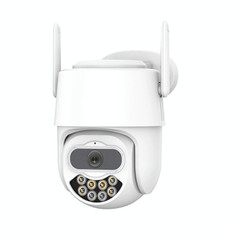 QX82 400W Dual Screen Dual Channel Synchronous Monitoring IP Camera, Plug:EU Plug