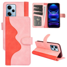 For Xiaomi Redmi Note 12 Pro Stitching Horizontal Flip Leather Phone Case(Red)