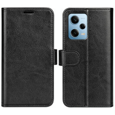 For Xiaomi Redmi Note 12 Pro 5G Global R64 Texture Horizontal Flip Leather Phone Case(Black)