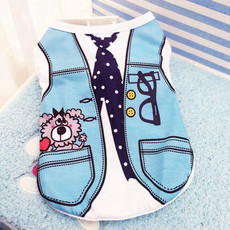 2pcs Pet Mesh Breathable Vest Spring Summer Clothes for Dogs & Cats, Size: XS(Vest Collar)