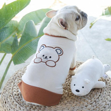 Pet Couple Bottoming Shirt Cat Dog Clothes, Size: M(T-shirt)