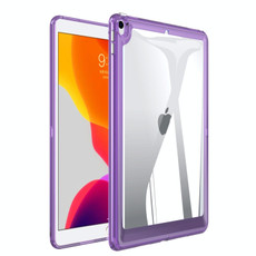 For iPad Air 3 10.5 2019 Transparent Acrylic Tablet Case(Dark Purple)