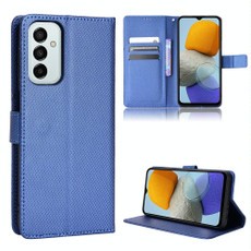 For Samsung Galaxy M13 4G / M23 5G Diamond Texture Leather Phone Case(Blue)