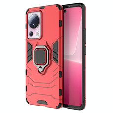 For Xiaomi 13 Lite Magnetic Ring Holder PC + TPU Phone Case(Red)