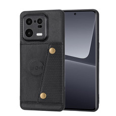 For Xiaomi 13 Double Buckle Magnetic Phone Case(Black) For Xiaomi 13 Double Buckle Magnetic Phone Case(Black)