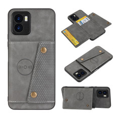 For vivo Y77 5G Double Buckle Magnetic Phone Case(Grey)