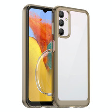 For Samsung Galaxy M14 5G Colorful Series Acrylic + TPU Phone Case(Transparent Grey)