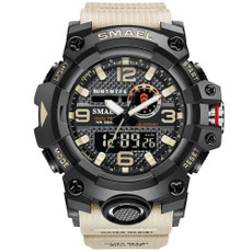 SMAEL 8035 Outdoor Sports Waterproof Dual Display Men Watch(Khaki) SMAEL 8035 Outdoor Sports Waterproof Dual Display Men Watch(Khaki)