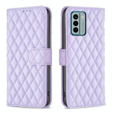 For Nokia G22 Diamond Lattice Wallet Leather Flip Phone Case(Purple)