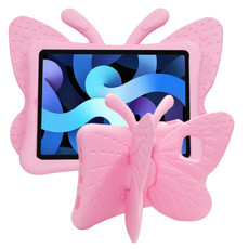 For iPad 10th Gen 10.9 2022 Butterfly Bracket Style EVA Children Shockproof Tablet Protective Case(Pink)