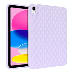 For iPad 10th Gen 10.9 2022 Rhombic TPU Tablet Case(Purple)