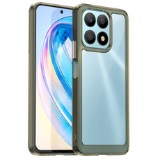 For Honor X8a Colorful Series Acrylic + TPU Phone Case(Transparent Grey) For Honor X8a Colorful Series Acrylic + TPU Phone Case(Transparent Grey)