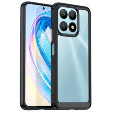 For Honor X8a Colorful Series Acrylic + TPU Phone Case(Black) For Honor X8a Colorful Series Acrylic + TPU Phone Case(Black)