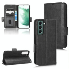 For Samsung Galaxy S21 5G Symmetrical Triangle Leather Phone Case(Black)