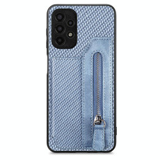 For Samsung Galaxy A13 4G Carbon Fiber Horizontal Flip Zipper Wallet Phone Case(Blue) For Samsung Galaxy A13 4G Carbon Fiber Horizontal Flip Zipper Wallet Phone Case(Blue)