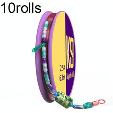 10rolls Outdoor Fishing Anti-tangle Sanyo Raw Silk PE Reinforcement Line Set, Size: 2.0(4.5m)