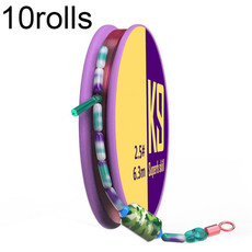10rolls Outdoor Fishing Anti-tangle Sanyo Raw Silk PE Reinforcement Line Set, Size: 2.0(3.9m)