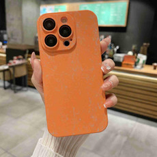For iPhone 13 Pro Marble Pattern PC Phone Case(Orange) For iPhone 13 Pro Marble Pattern PC Phone Case(Orange)