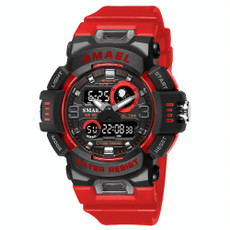 SMAEL 8063 Outdoor Electronic Alarm Sports Watch Double Showed Astronaut Student Watch(Red) SMAEL 8063 Outdoor Electronic Alarm Sports Watch Double Showed Astronaut Student Watch(Red)