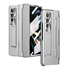 For Samsung Galaxy Z Fold3 5G Integrated Folding Phone Case with Hinge(Silver)