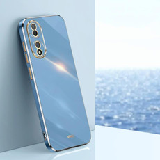 For vivo Y100 XINLI Straight Edge 6D Electroplate TPU Phone Case(Celestial Blue) For vivo Y100 XINLI Straight Edge 6D Electroplate TPU Phone Case(Celestial Blue)