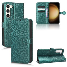 For Samsung Galaxy S23 5G Honeycomb Dot Texture Leather Phone Case(Green) For Samsung Galaxy S23 5G Honeycomb Dot Texture Leather Phone Case(Green)