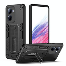 For Realme 10 4G Variety Brave Armor Finger Loop Holder Phone Case(Black)