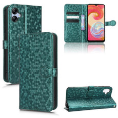 For Samsung Galaxy A04e Honeycomb Dot Texture Leather Phone Case(Green)