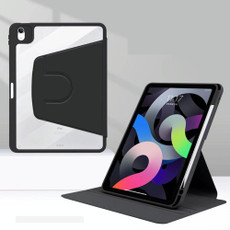 Acrylic Rotating Leather Tablet Case For iPad 10th Gen 10.9 2022(Black)