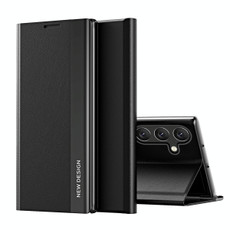 For Samsung Galaxy A34 5G Side Electroplated Adsorption Leather Phone Case(Black) For Samsung Galaxy A34 5G Side Electroplated Adsorption Leather Phone Case(Black)