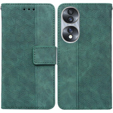 For Honor 70 Geometric Embossed Leather Phone Case(Green) For Honor 70 Geometric Embossed Leather Phone Case(Green)