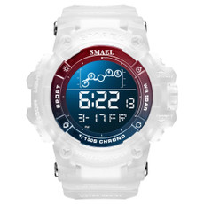 SMAEL 8082 Outdoor Waterproof Sports Multifunctional Luminous Timing Electronic Watch(White Colorful Red Blue) SMAEL 8082 Outdoor Waterproof Sports Multifunctional Luminous Timing Electronic Watch(White Colorful Red Blue)