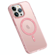 For iPhone 14 Pro Max Colorful Series TPU+PC Magsafe Magnetic Phone Case(Pink)