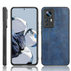 For Xiaomi 12T/Redmi K50 Ultra Sewing Cow Pattern Skin PC + PU + TPU Phone Case(Blue)