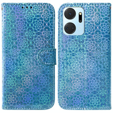 For Honor X7A Colorful Magnetic Buckle Leather Phone Case(Blue) For Honor X7A Colorful Magnetic Buckle Leather Phone Case(Blue)