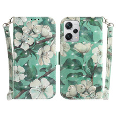 For Xiaomi Redmi Note 12 Pro+ 3D Colored Horizontal Flip Leather Phone Case(Watercolor Flower) For Xiaomi Redmi Note 12 Pro+ 3D Colored Horizontal Flip Leather Phone Case(Watercolor Flower)