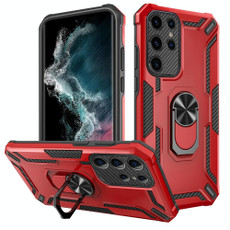For Samsung Galaxy S22 Ultra 5G Warship Armor 2 in 1 Shockproof Phone Case(Red) For Samsung Galaxy S22 Ultra 5G Warship Armor 2 in 1 Shockproof Phone Case(Red)