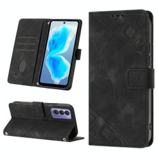 For Tecno Camon 18 / 18 P Skin-feel Embossed Leather Phone Case(Black) For Tecno Camon 18 / 18 P Skin-feel Embossed Leather Phone Case(Black)