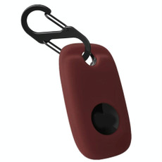For Tile Mate Pro Tracker Silicone Case One-piece Design Protective Cover(Wine Red)
