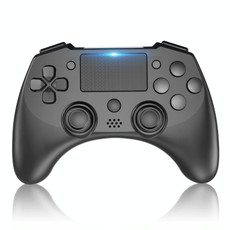 398 Bluetooth 5.0 Wireless Game Controller for PS4 / PC / Android(Black)