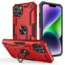 For iPhone 14 Warship Armor 2 in 1 Shockproof Phone Case(Red)