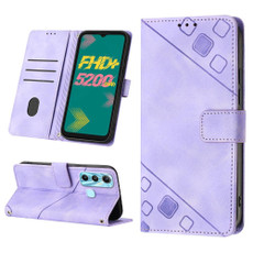 For Infinix Hot 11 Skin-feel Embossed Leather Phone Case(Light Purple) For Infinix Hot 11 Skin-feel Embossed Leather Phone Case(Light Purple)