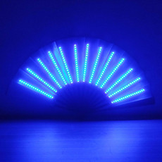 00021 LED Prom Lighting Folding Fan Bar Colorful Atmosphere Group Props, Color: Blue 00021 LED Prom Lighting Folding Fan Bar Colorful Atmosphere Group Props, Color: Blue
