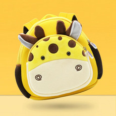 Animal Series SBR Kids Backpack School Bag With Traction Rope To Prevent Getting Lost(Giraffe)