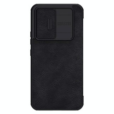 For Samsung Galaxy A54 5G NILLKIN QIN Series Pro Sliding Camera Cover Design Leather Phone Case(Black)