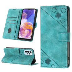 For Samsung Galaxy A33 5G Skin-feel Embossed Leather Phone Case(Green)