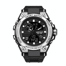 SANDA 739 Multifunctional Waterproof Sports Watch Chronograph Calendar Alarm Night Light Watch(Silver) SANDA 739 Multifunctional Waterproof Sports Watch Chronograph Calendar Alarm Night Light Watch(Silver)