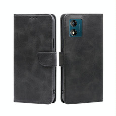 For Motorola Moto E13 4G Calf Texture Buckle Flip Leather Phone Case(Black) For Motorola Moto E13 4G Calf Texture Buckle Flip Leather Phone Case(Black)