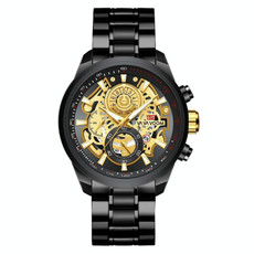 VAVA VOOM 2311G-JH2 Black Shell Steel Belt Men Waterproof Sports Luminous Calendar Casual Quartz Hollow Watch VAVA VOOM 2311G-JH2 Black Shell Steel Belt Men Waterproof Sports Luminous Calendar Casual Quartz Hollow Watch