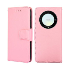For Honor X9a 5G Crystal Texture Leather Phone Case(Pink) For Honor X9a 5G Crystal Texture Leather Phone Case(Pink)